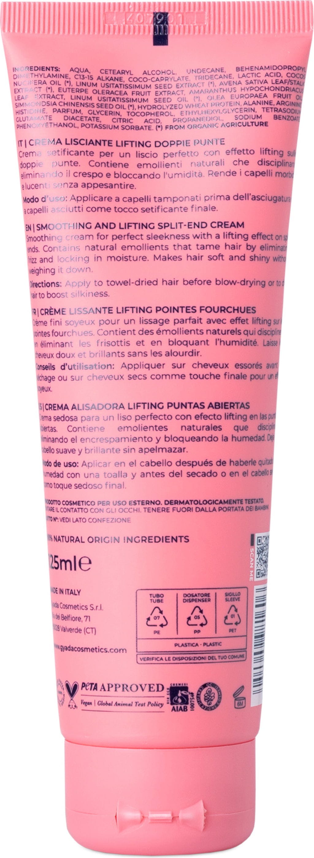 GYADA Cosmetics  Glättende Haarcreme & Spliss-Versiegelung, 125 ml