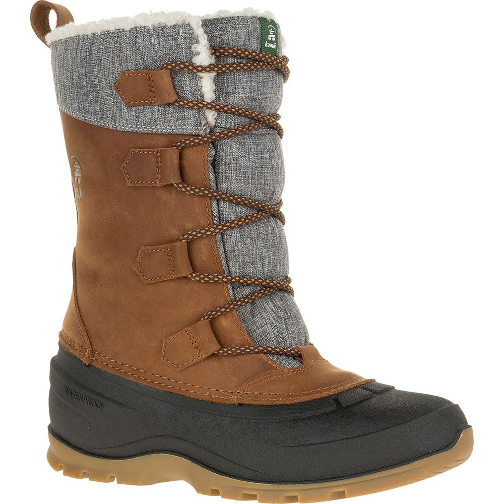 Kamik Snowgem Winterschuhe Damen cognac