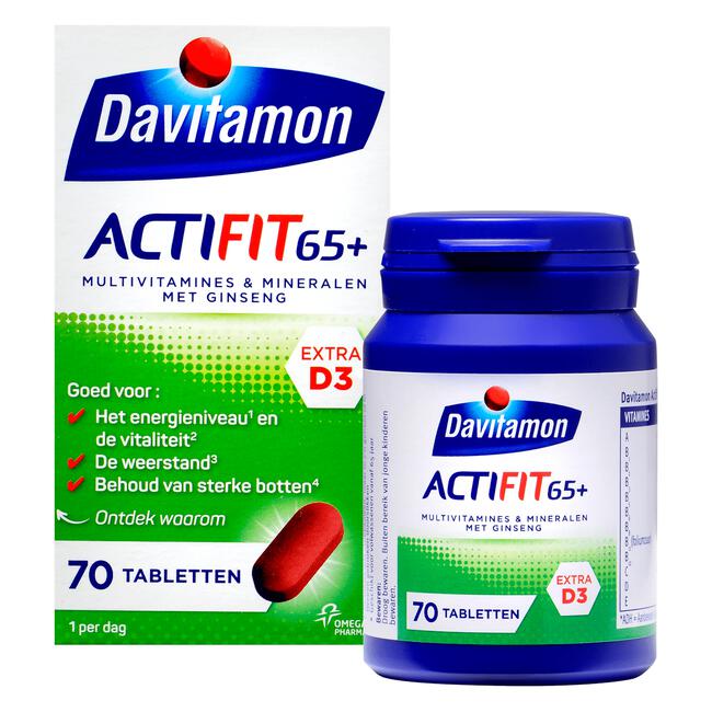 Davitamon Actifit 65+ Multivitamine 70 Stuks