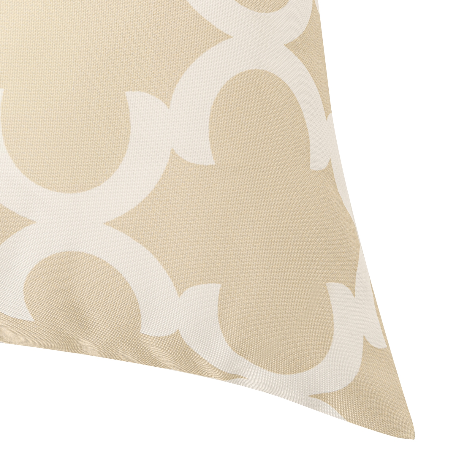 Outdoorkissen PATI beige/weiss 45 x 45 cm