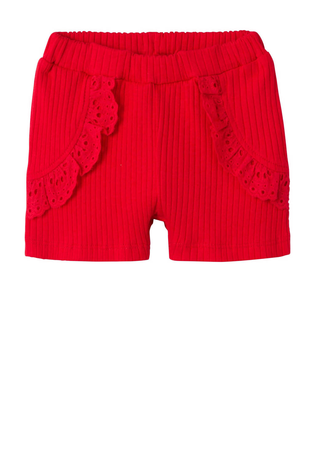 NAME IT baby regular fit casual short NBFFENNAS rood