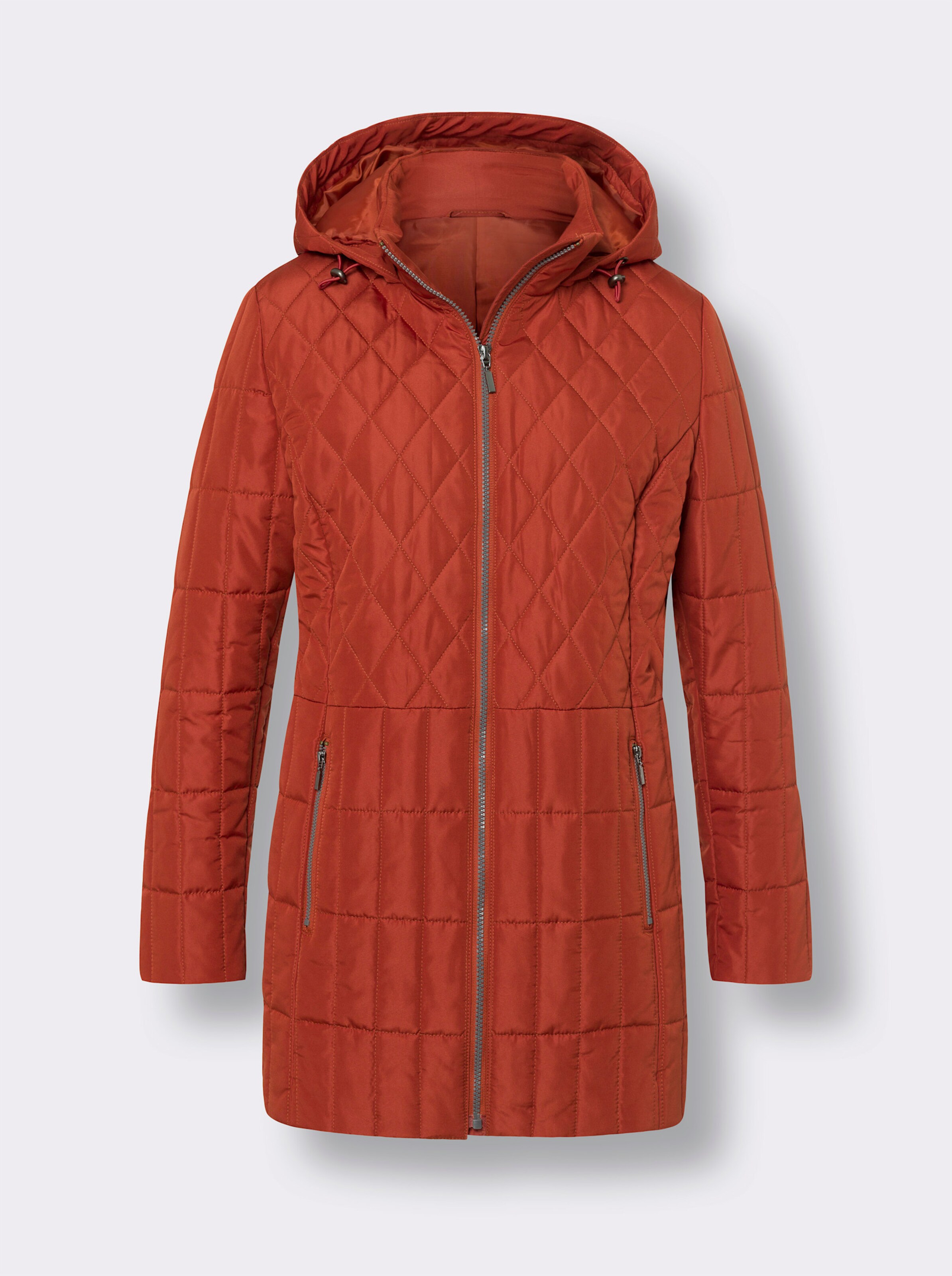 Steppjacke in langer Form