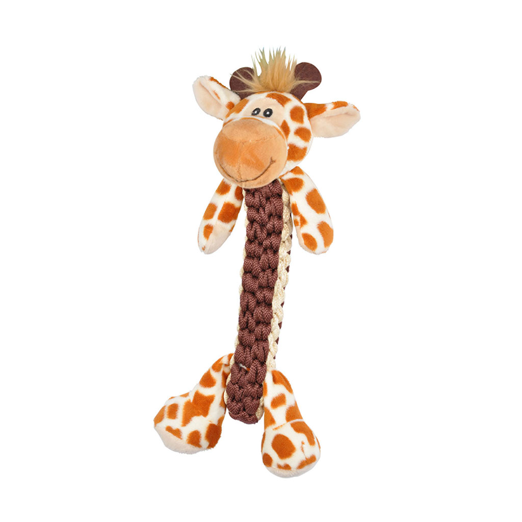 Peluche girafe pour chien corde 10x34.5x12cm
