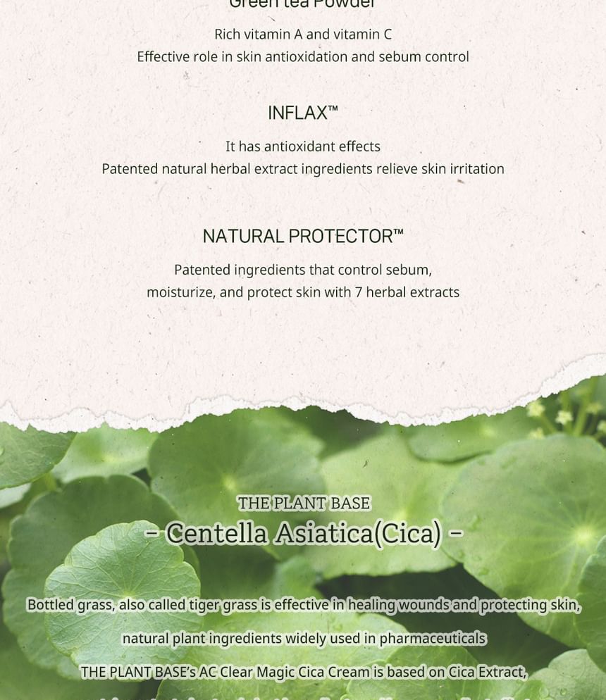 DE PLANTENBASIS - AC Clear Magic Cica Cream