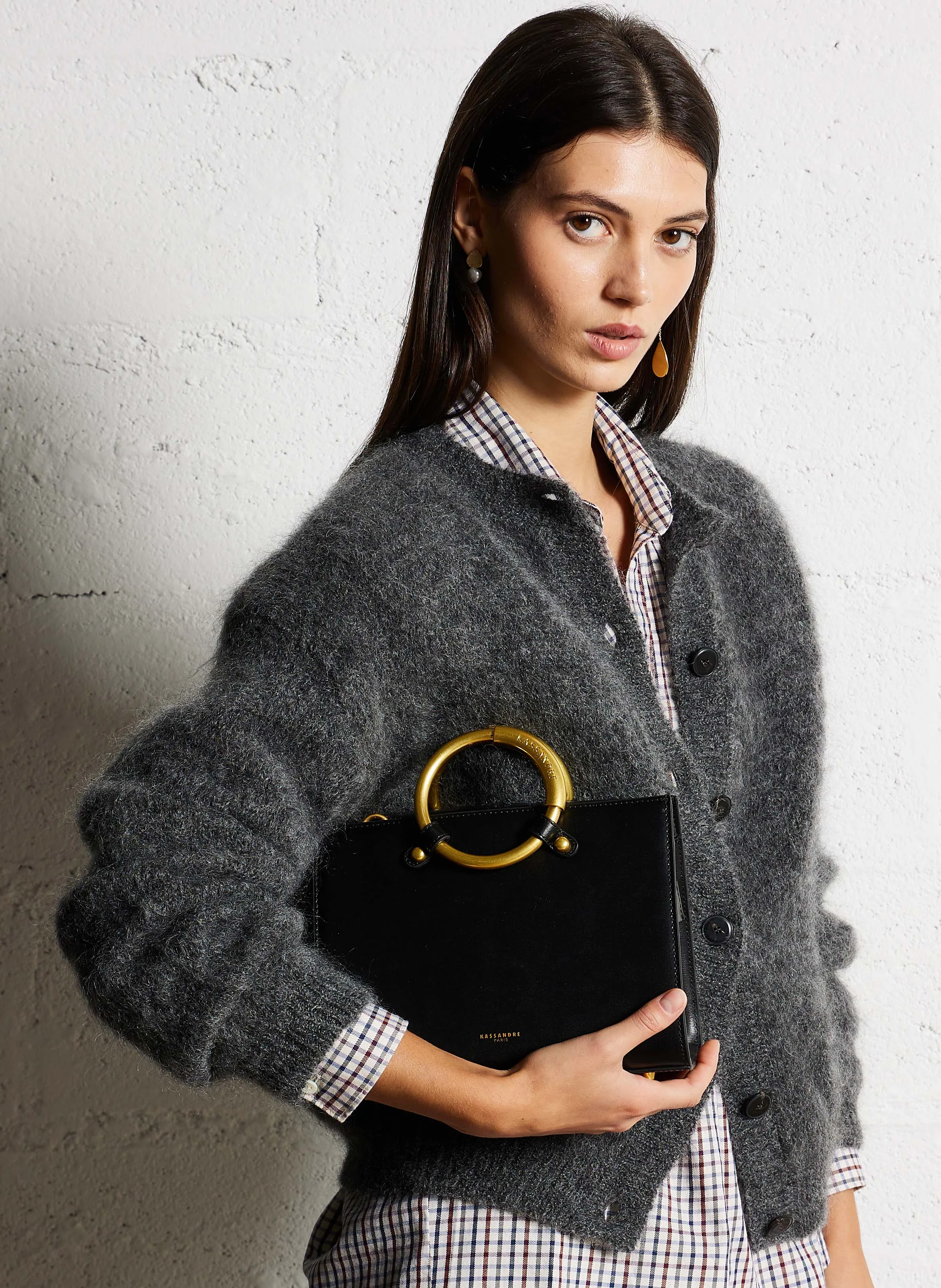 BELLA - Sac bandoulière en cuir | Noir