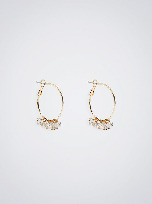 Brincos de argola dourados - Dourado