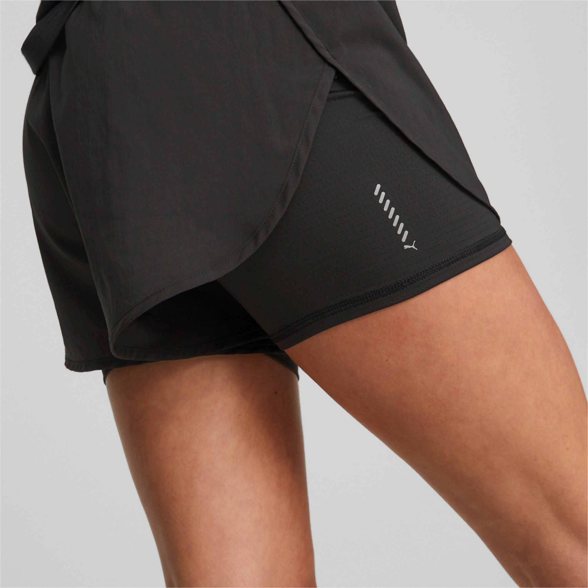 Puma Run Favorite Woven 2in1 3in Short De Running Femmes - Noir
