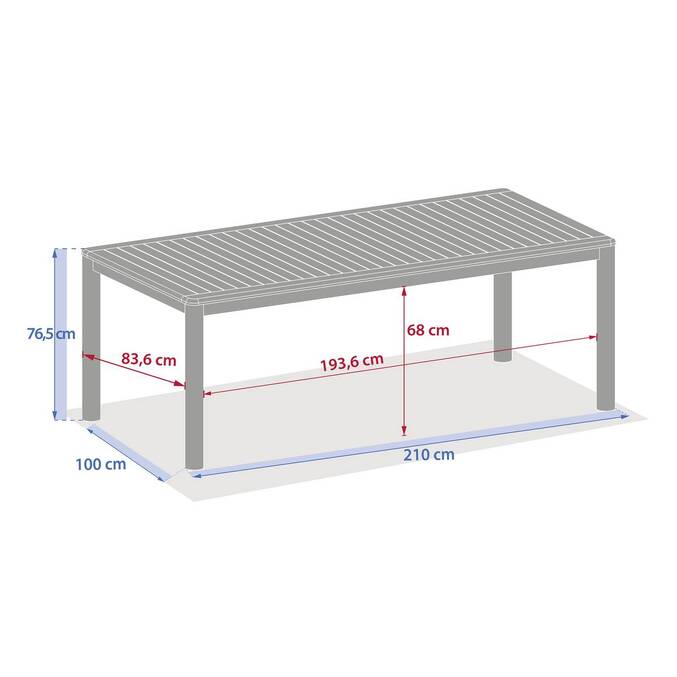 Table de jardin DEONA Acacia