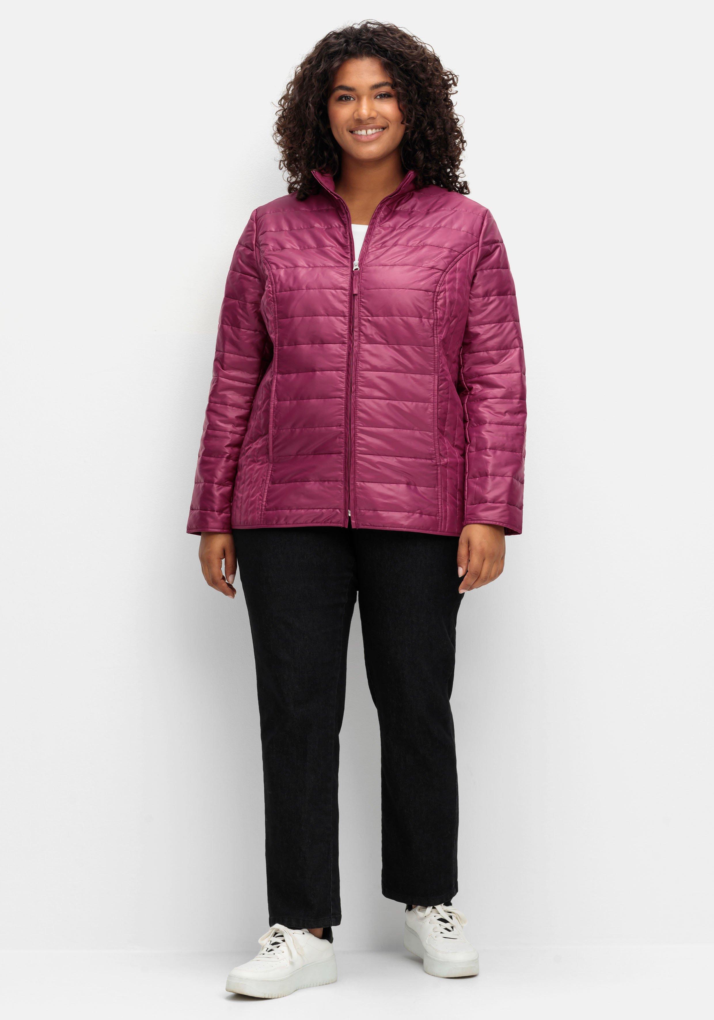 Leicht wattierte Steppjacke mit Stehkragen