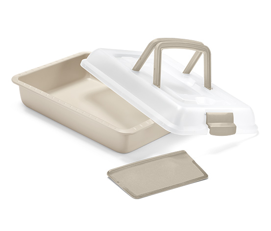 Backblech mit Transportdeckel
