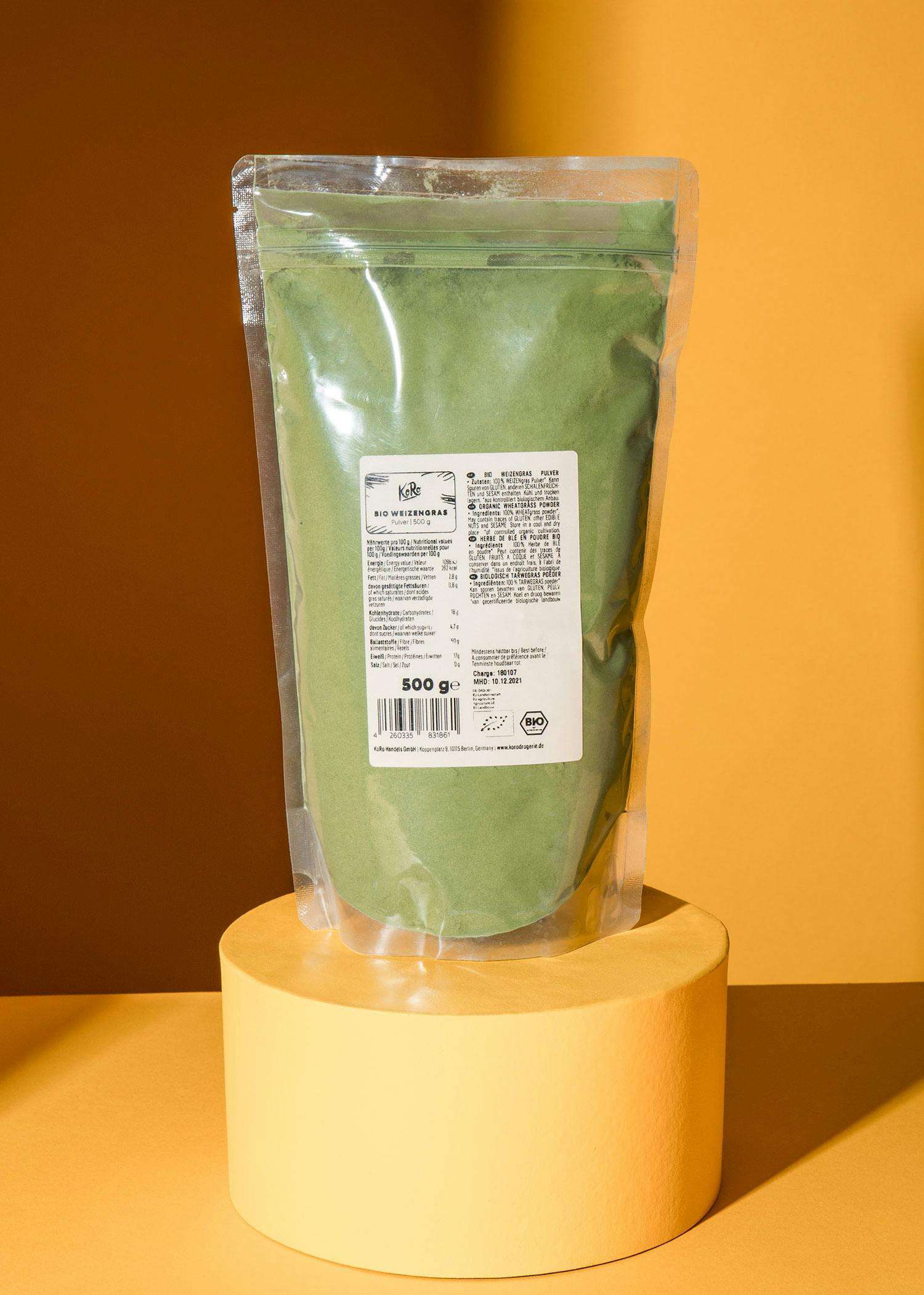 Bio Weizengras Pulver 500 g