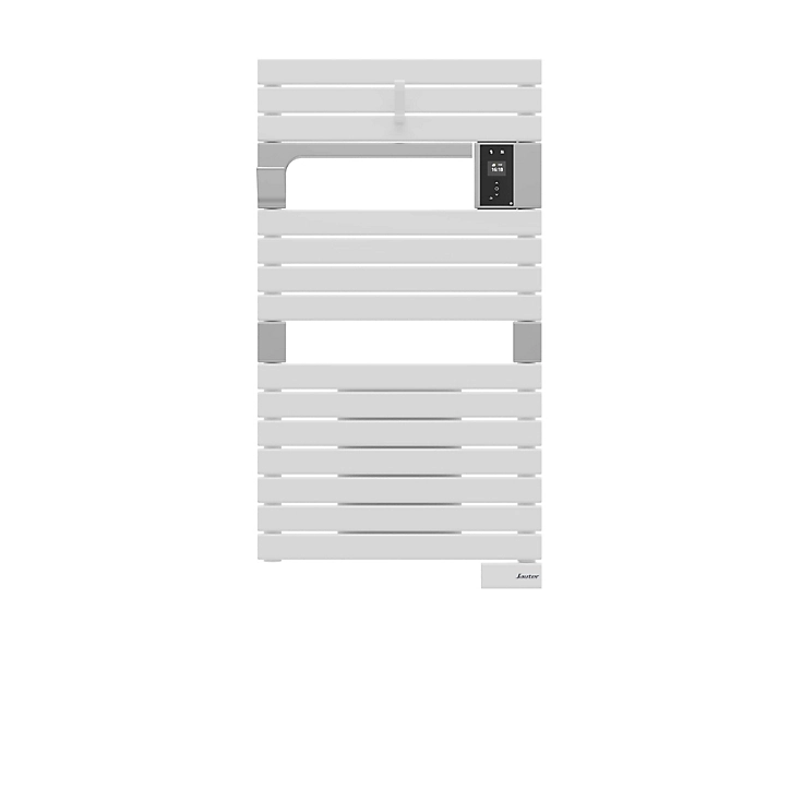 Sèche-serviettes électrique à inertie fluide Sauter Asama connectable blanc 500W + soufflerie 1000W