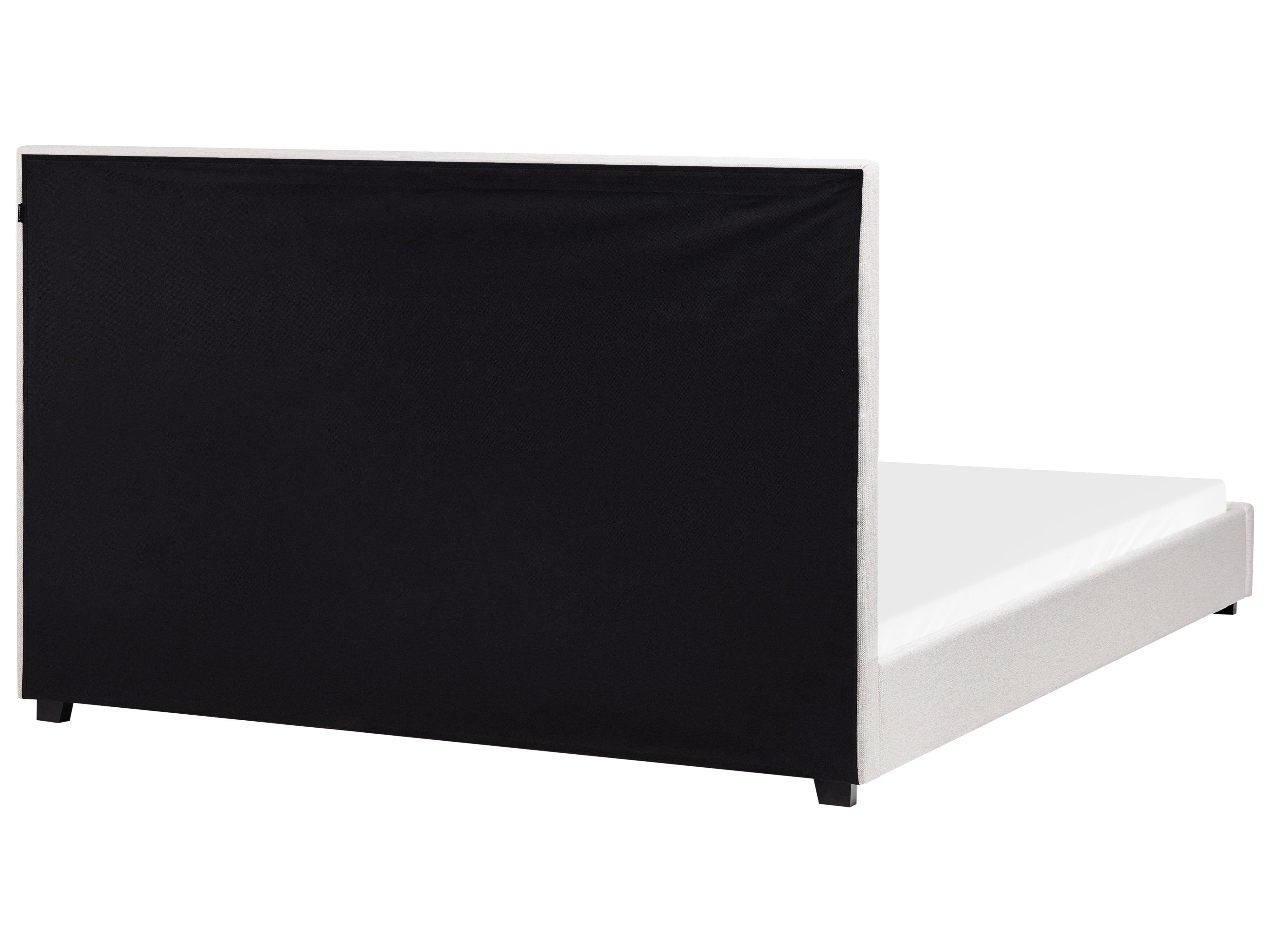 Bed Stof ROUEN 180 x 200 cm Lichtbeige