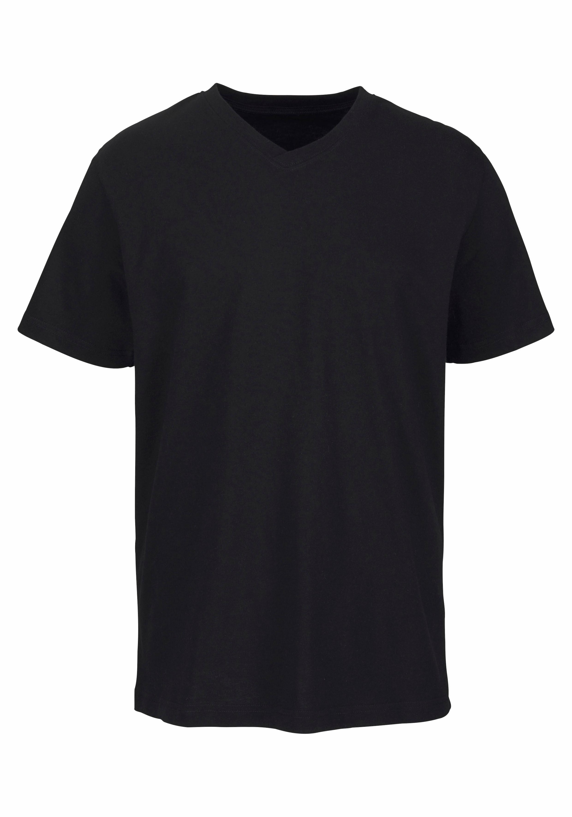 H.I.S T-Shirt, 3 Stk. mit V-Ausschnitt aus Baumwolle, Unterhemd, T-Shirt