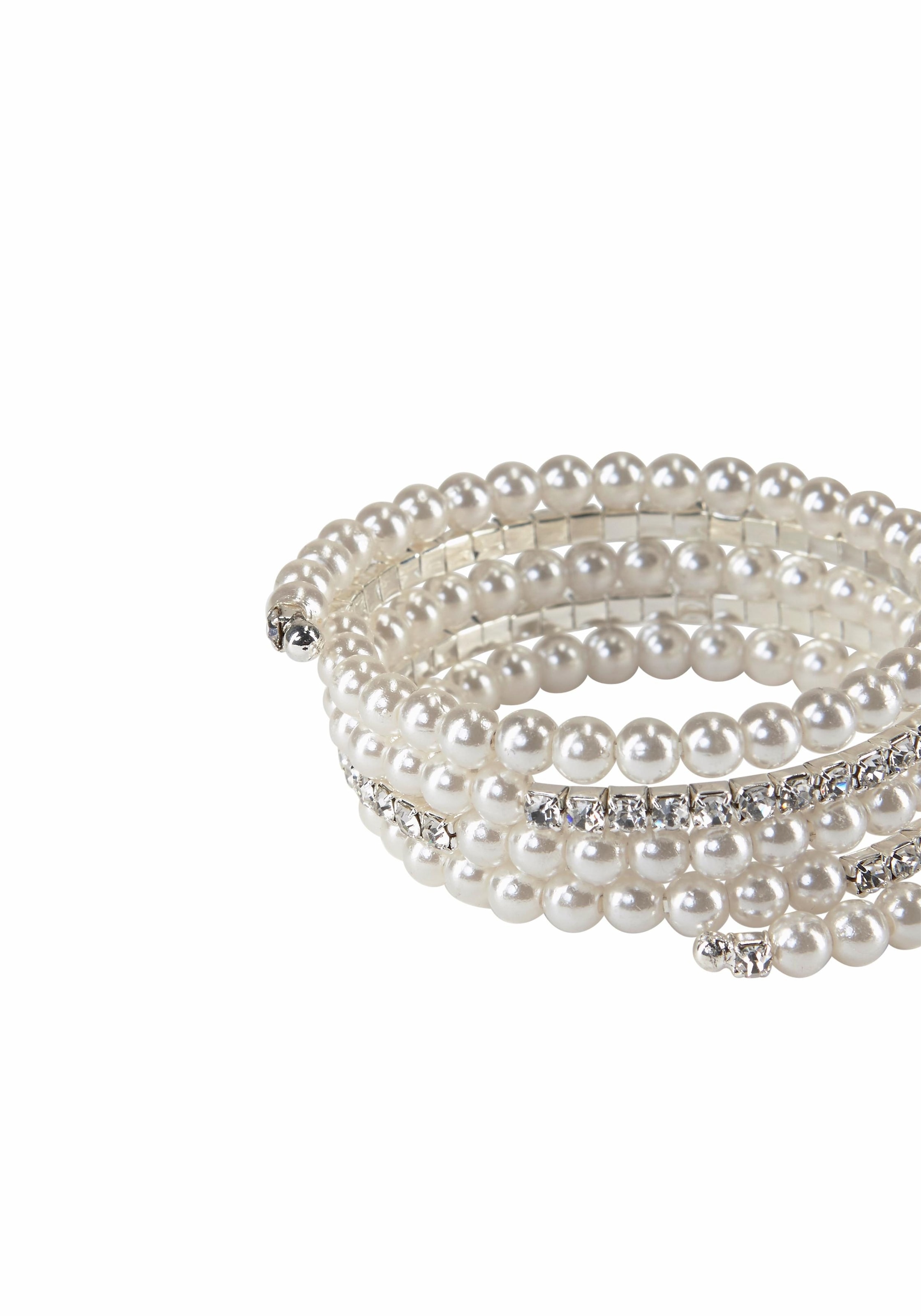 Firetti Armspirale »festlich« mit Glasstein - mit Acrylperle