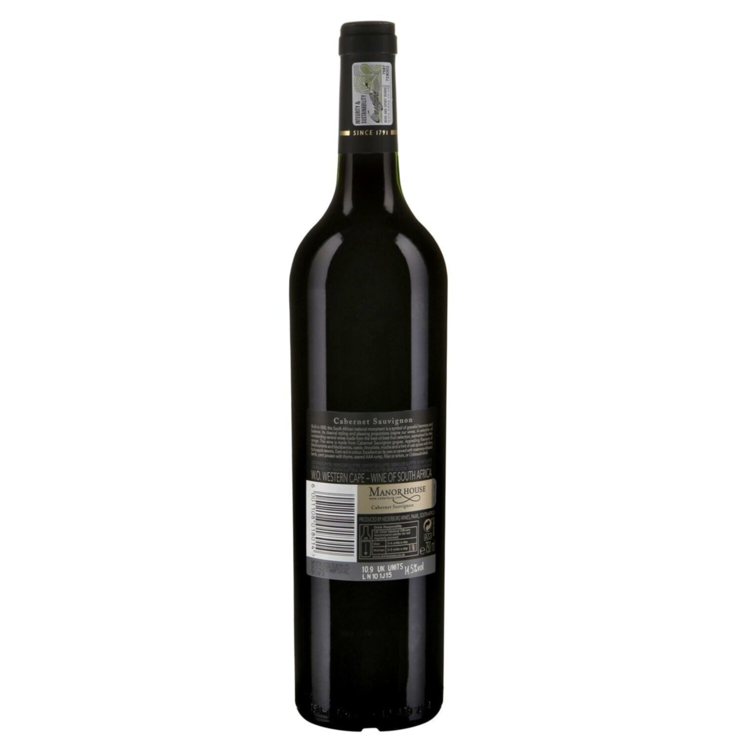 Western Cape WO Manor Nederburg House Cabernet Sauvignon -75cl