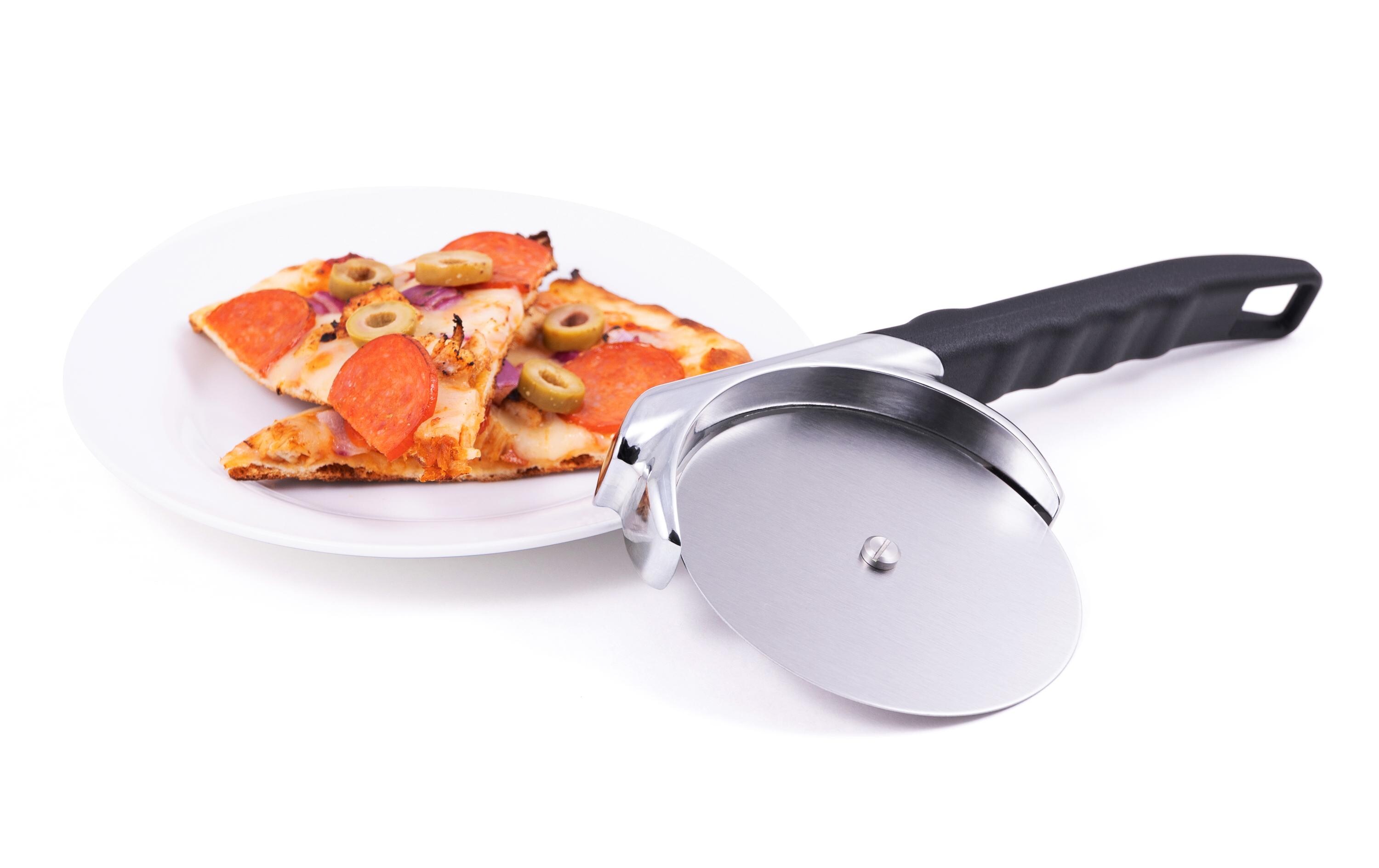 Pizzaschneider Deluxe, Silber/SchwarzPizzaroller