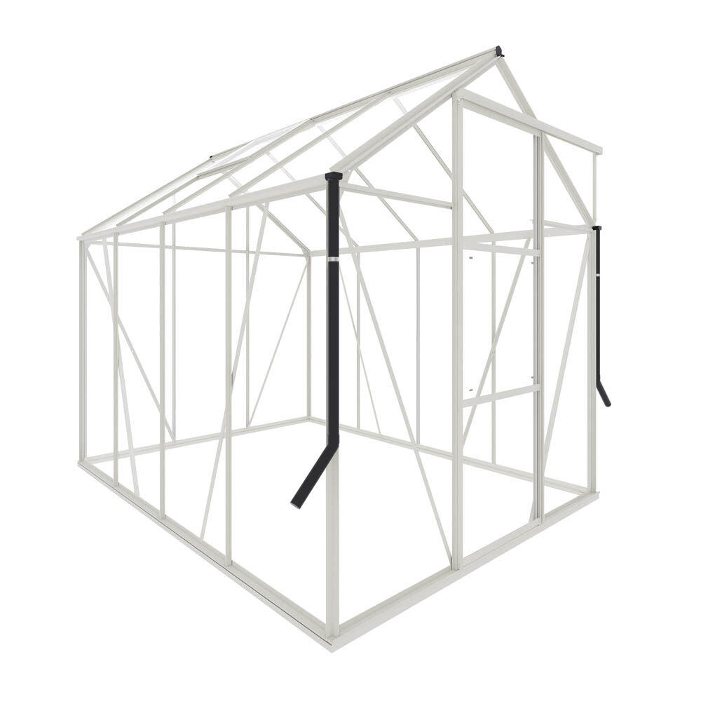 Royal Well Kate II - Tuinkas - Wit - 217x192x253 cm - Veiligheidsglas