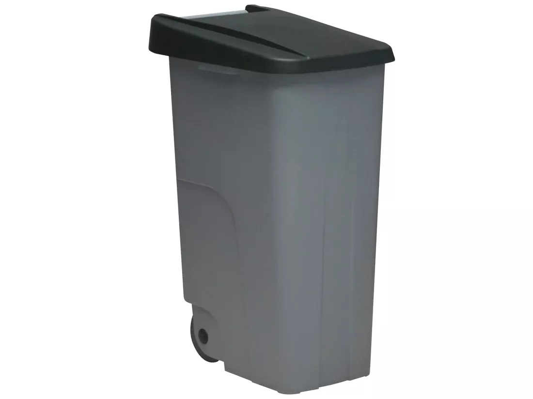 Recycler le cube à ordures 85 litres fermés - 420x570x760 mm noir