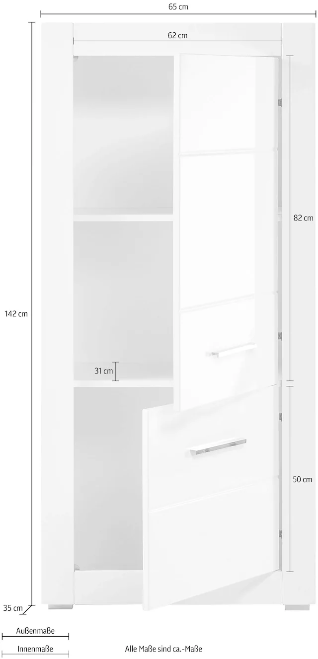 INOSIGN Mehrzweckschrank »BIANCO« Höhe 142 cm