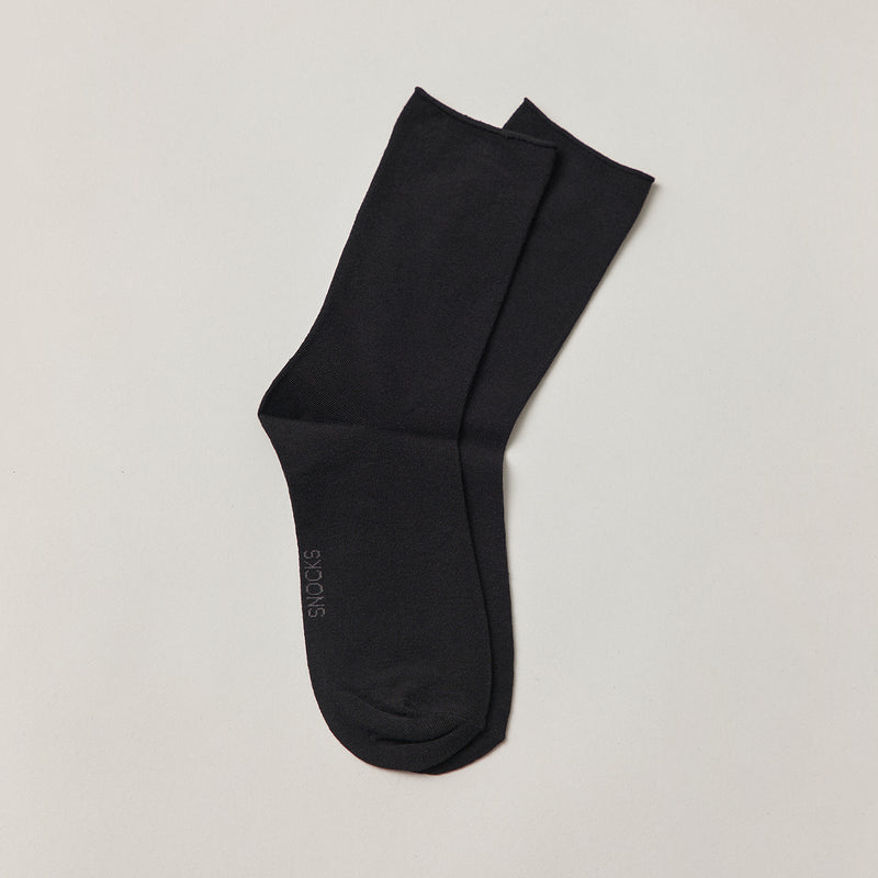 Klassische Damen Socken aus Bio-Baumwolle Schwarz