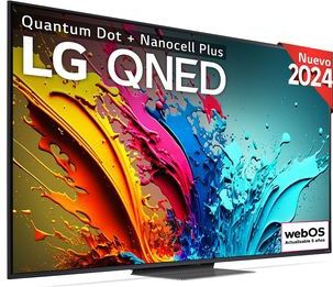 LG - 86QNED86T6A - 86 Inch 4K QNED Smart TV - Zwart - LED