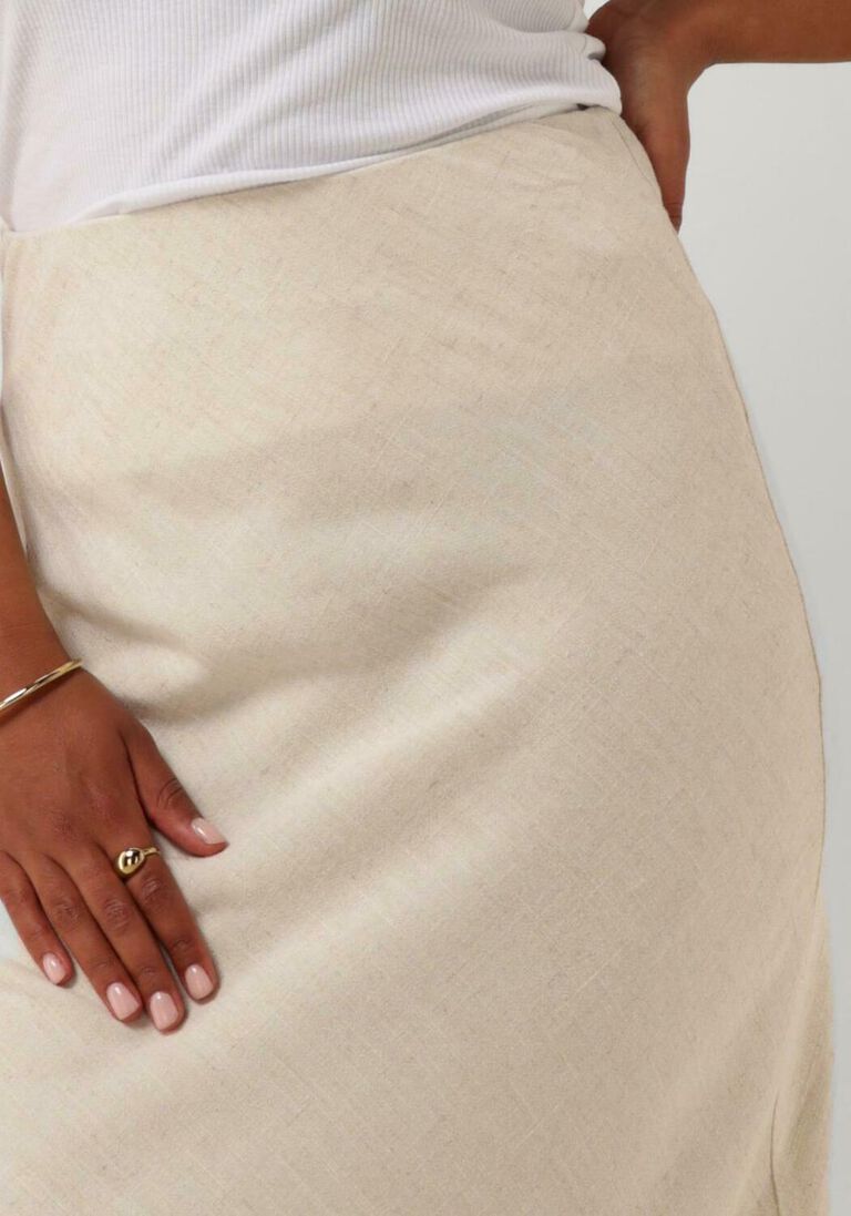 NEO NOIR gebroken wit neo noir maxirok viso linen skirt