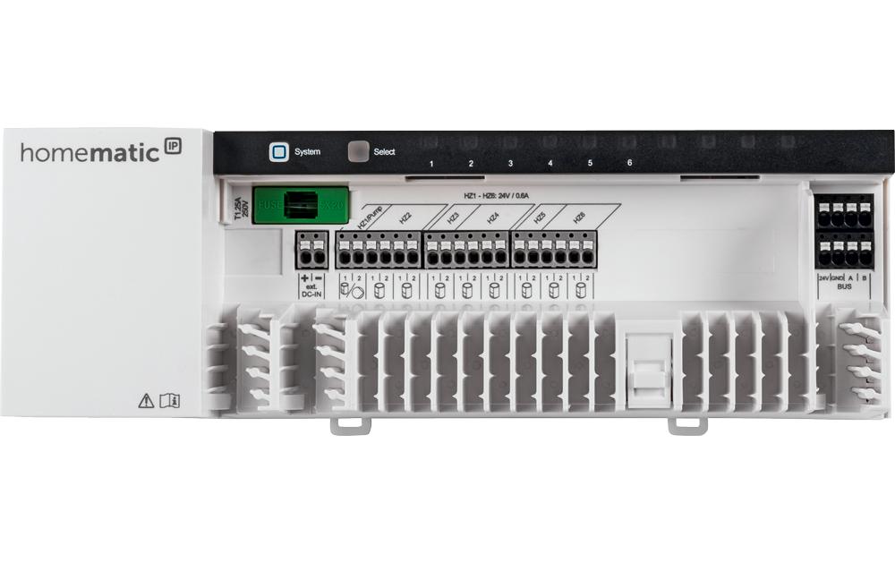 Smart Home Wired Fussbodenheizungsaktor 6-fach, 24 VSteuerung der Fussbodenheizung im Homematic IP Wired System – HmIPW-FAL24-C6