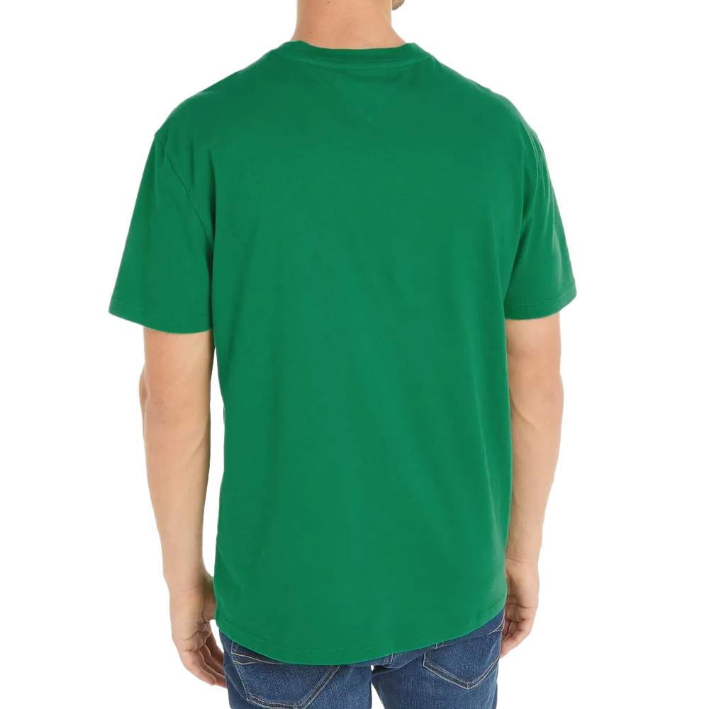 Tommy Hilfiger T-shirt Vert Homme Tommy Jeans Reg Gd