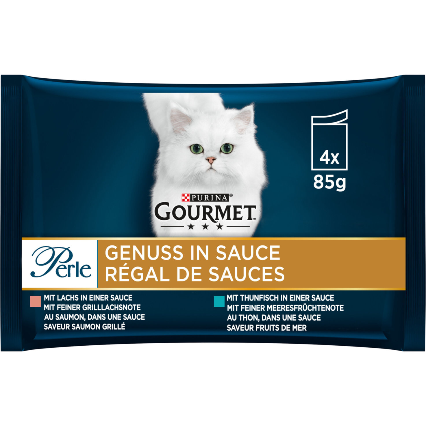 Gourmet Perle Genuss Sauce Fisch 4x85g