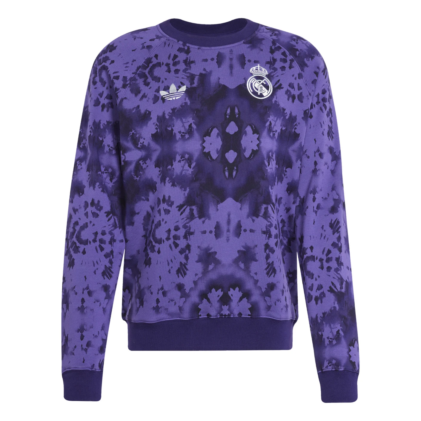 Adidas Real Madrid CNY Crew Sweater 2024-2025 Paars Wit