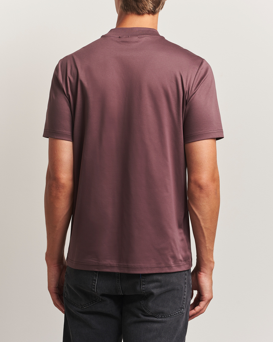 J.Lindeberg Ace Mock Neck T-Shirt Huckleberry