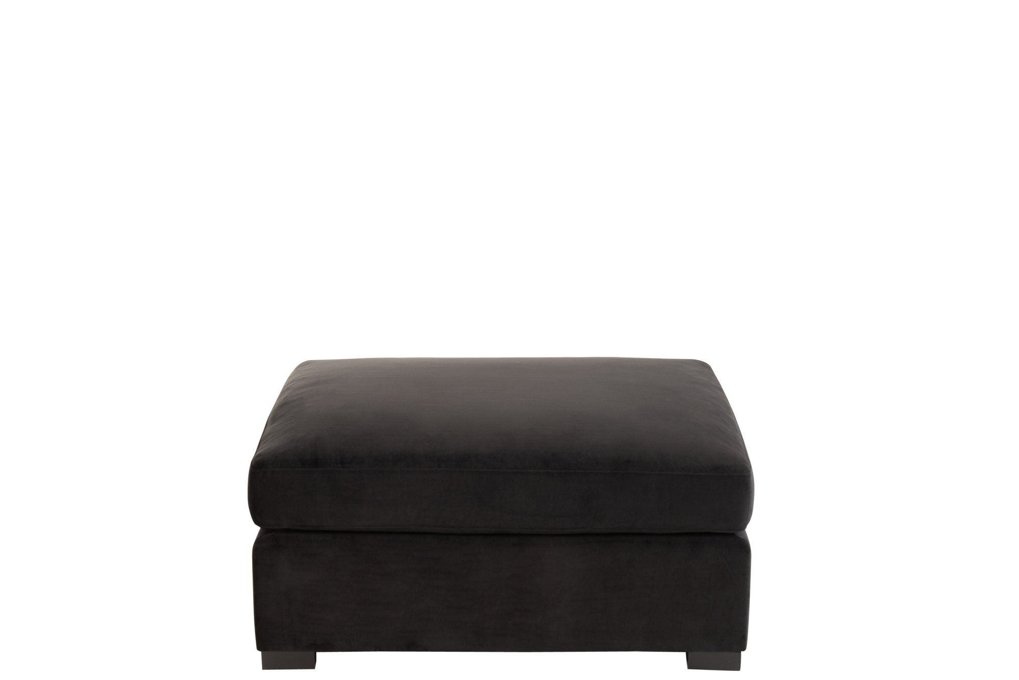 Ottoman velvet zwart