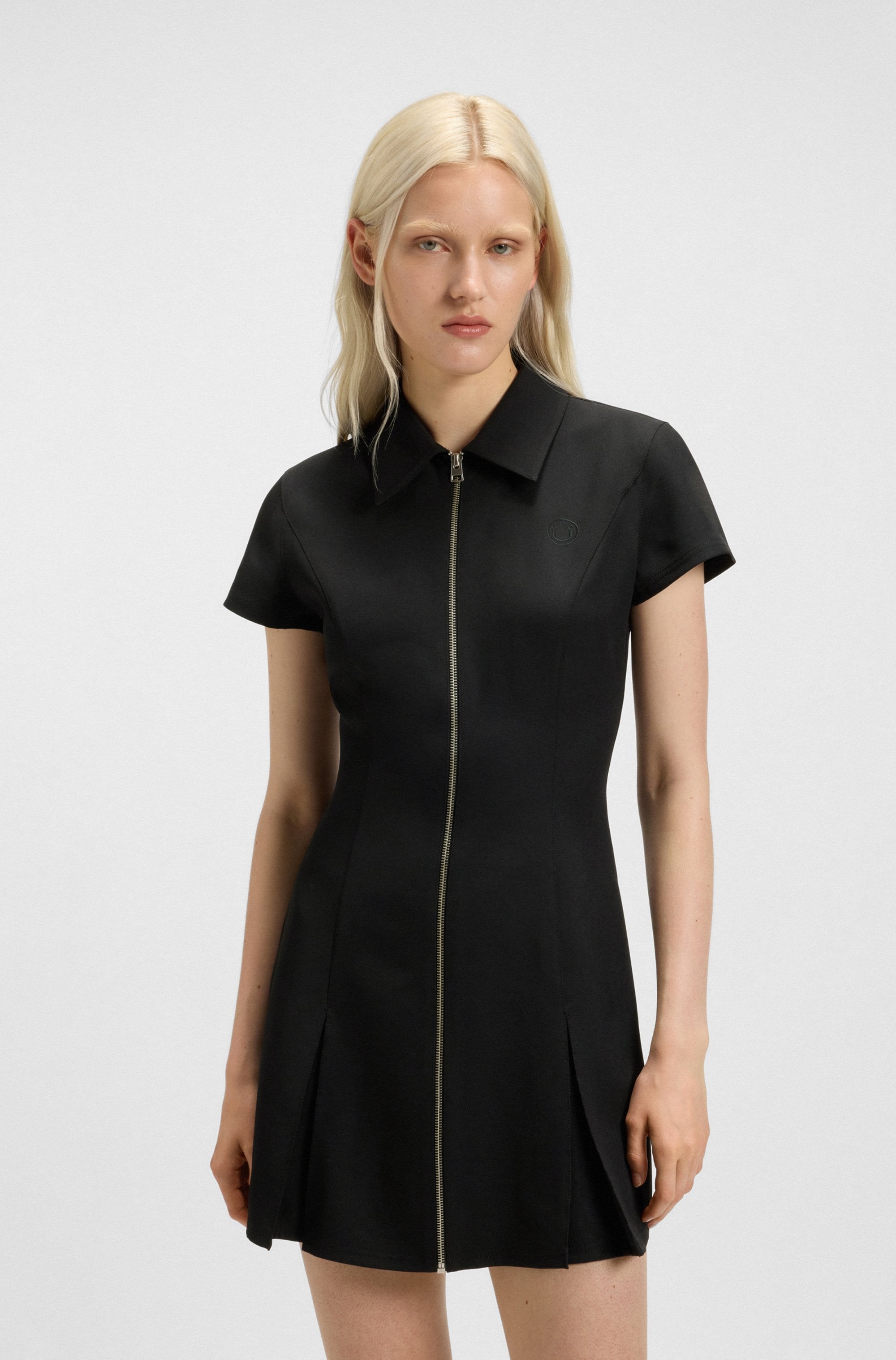 HUGO Blue Polokleid »Kahuma« Rockteil mit Kellerfalten