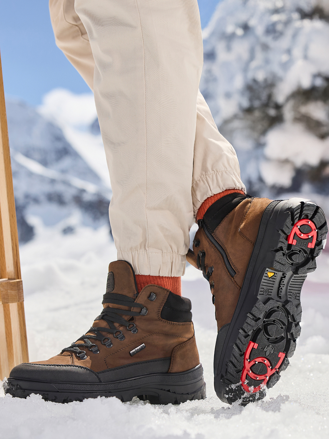 Rieker Everest Winter Boots utfellbare Brodder
