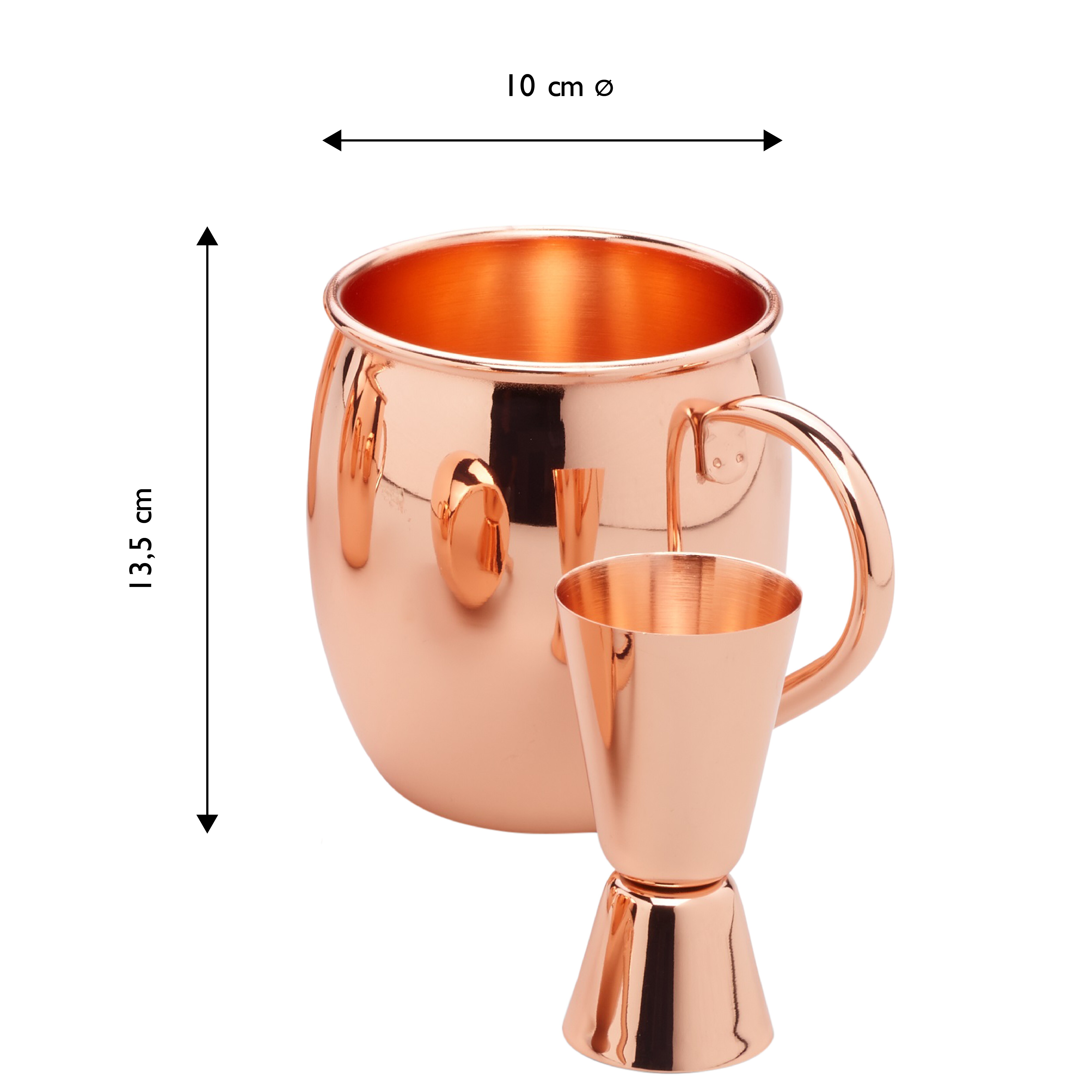 Echtwerk Moscow Mule Becher Set 5tlg aus Edelstahl