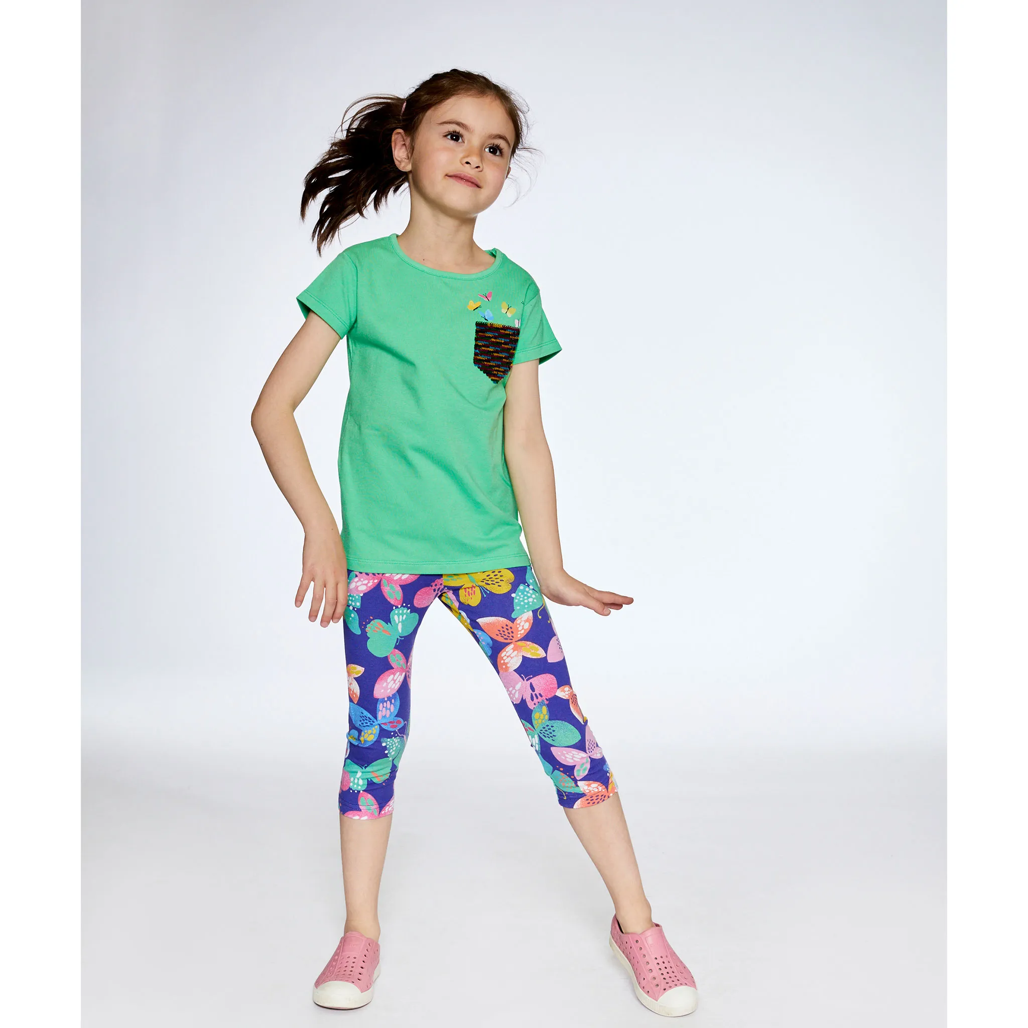 Deux par Deux Legging Imprimé Papillon 3-6ans