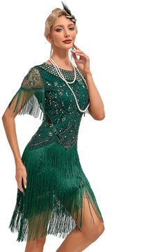 Jacky - Charleston Twenties - Jurk - Groen