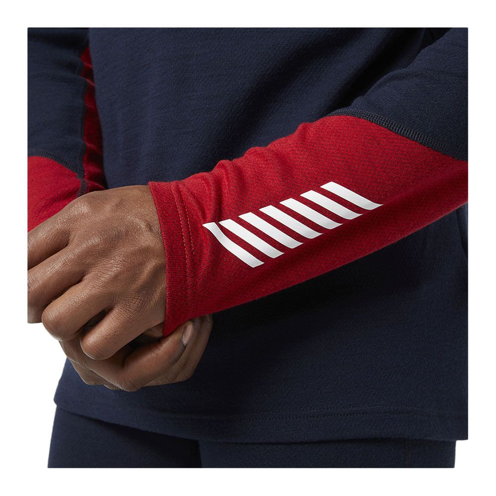 Helly Hansen LIFA MERINO MIDWEIGHT 1/2 ZIP - Sous-couche Homme navy