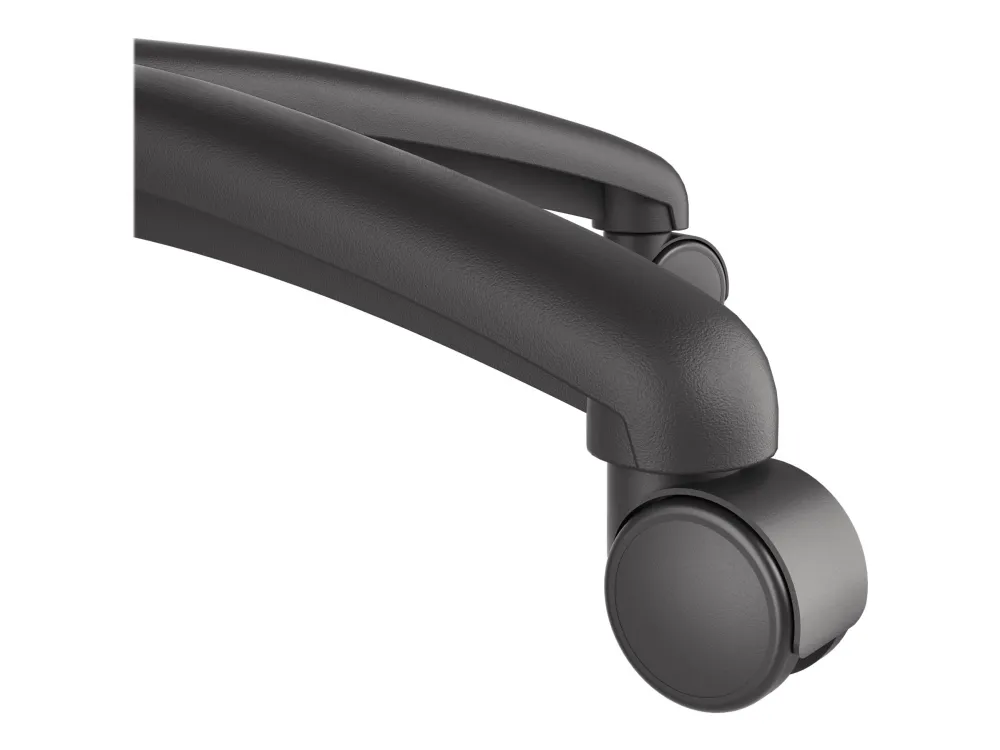 Genesis Trit 500 RGB - Stol - ergonomisk - lænestol - armstøtter - T-formet - vippe - drejeled - tekstil, PU syntetisk læder - sort