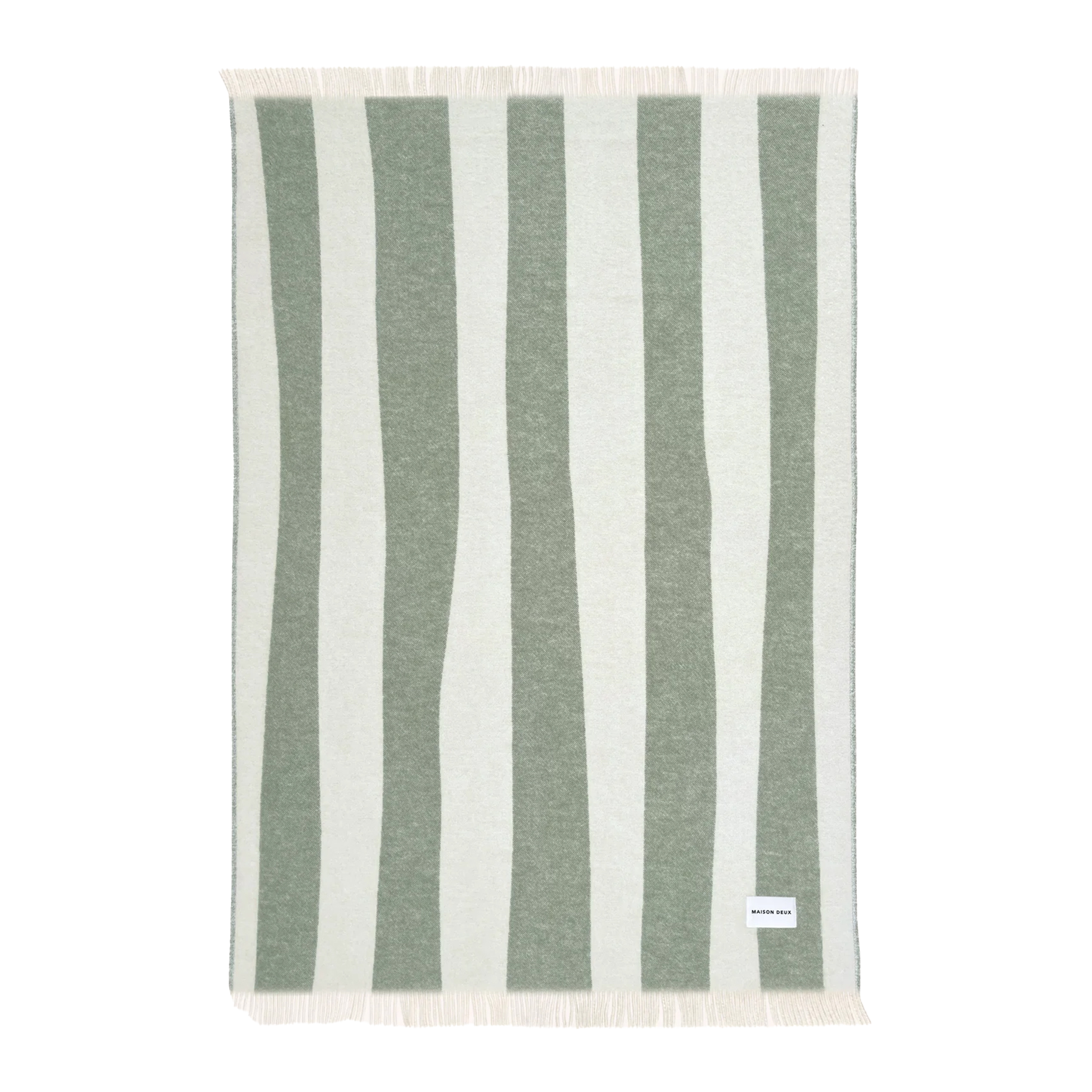 Maison Deux Rough Stripe Plaid - Agave