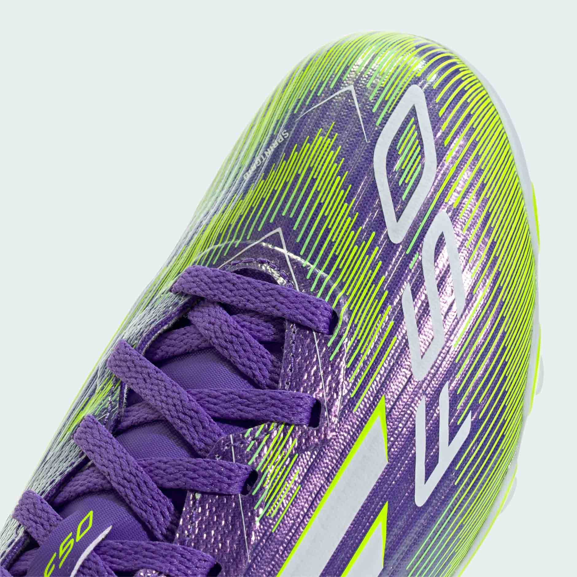 F50 League MG Junior Purple Rush/Cloud White/Lucid Lemon