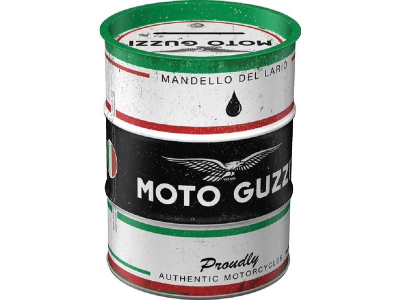 Nostalgic Art Spardose Moto Guzzi Schriftzug Sparkasse in Ölfass-Form