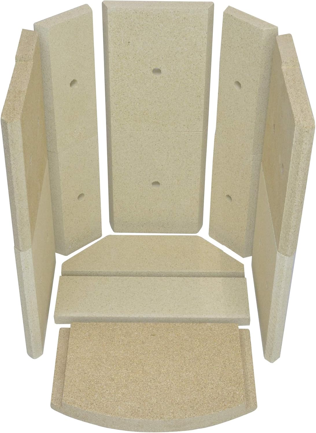 Feuerraumauskleidung für Fireplace Alicante Kaminöfen - Vermiculite - 13-teilig