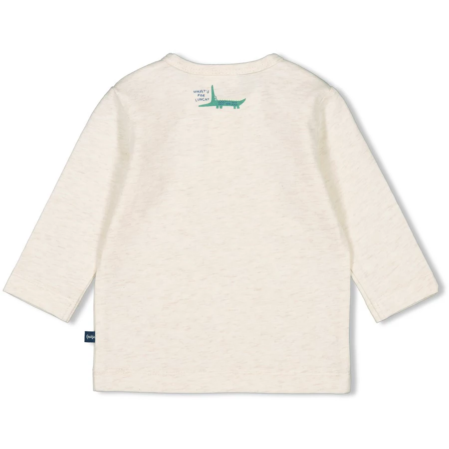 Feetje Langarmshirt Later Gator Offwhite melange