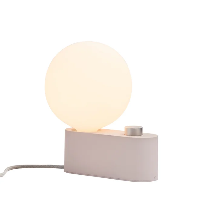 Tala - Alumina Tischleuchte, blossom inklusive Sphere IV LED-Leuchtmittel E27 8W, Ø 15 cm, weiss matt