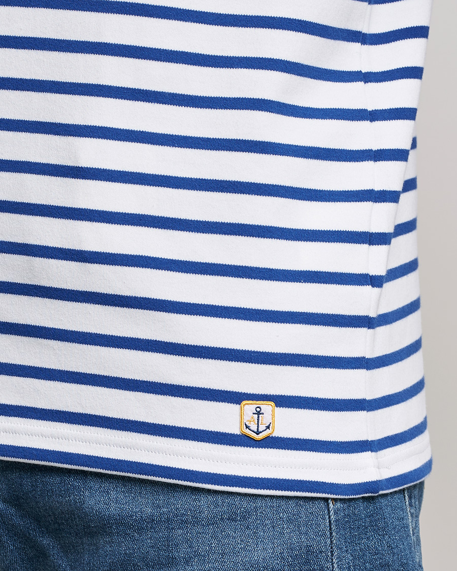 Armor-lux Houat Héritage Stripe Long Sleeve T-Shirt White/Blue