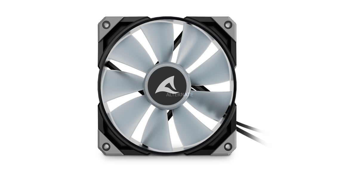 SharkoonRebel F50 PWM RGB case fan  (Zwart, 120 x 120 x 25 mm)