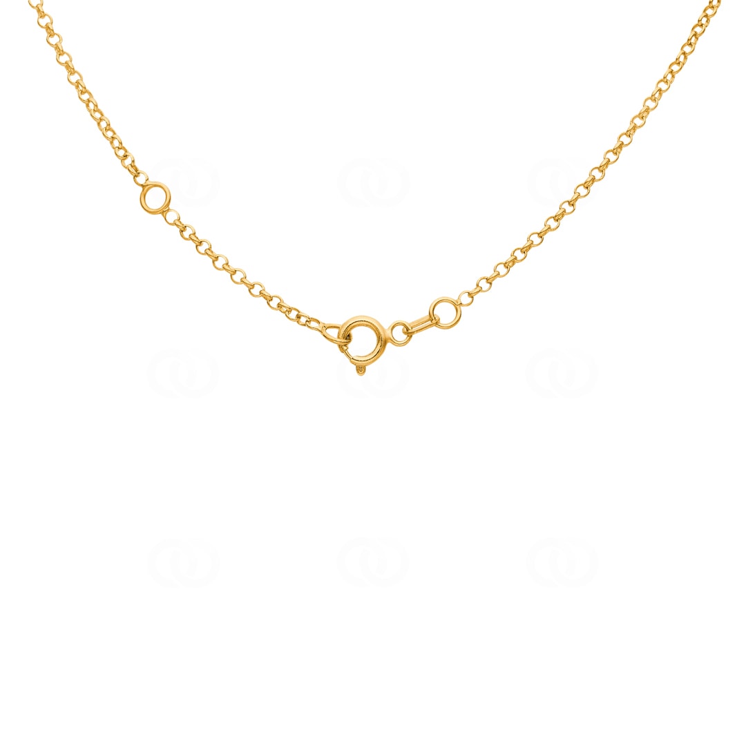 Collier mit Anhänger 750/18 K Gelbgold mit Zirkonia