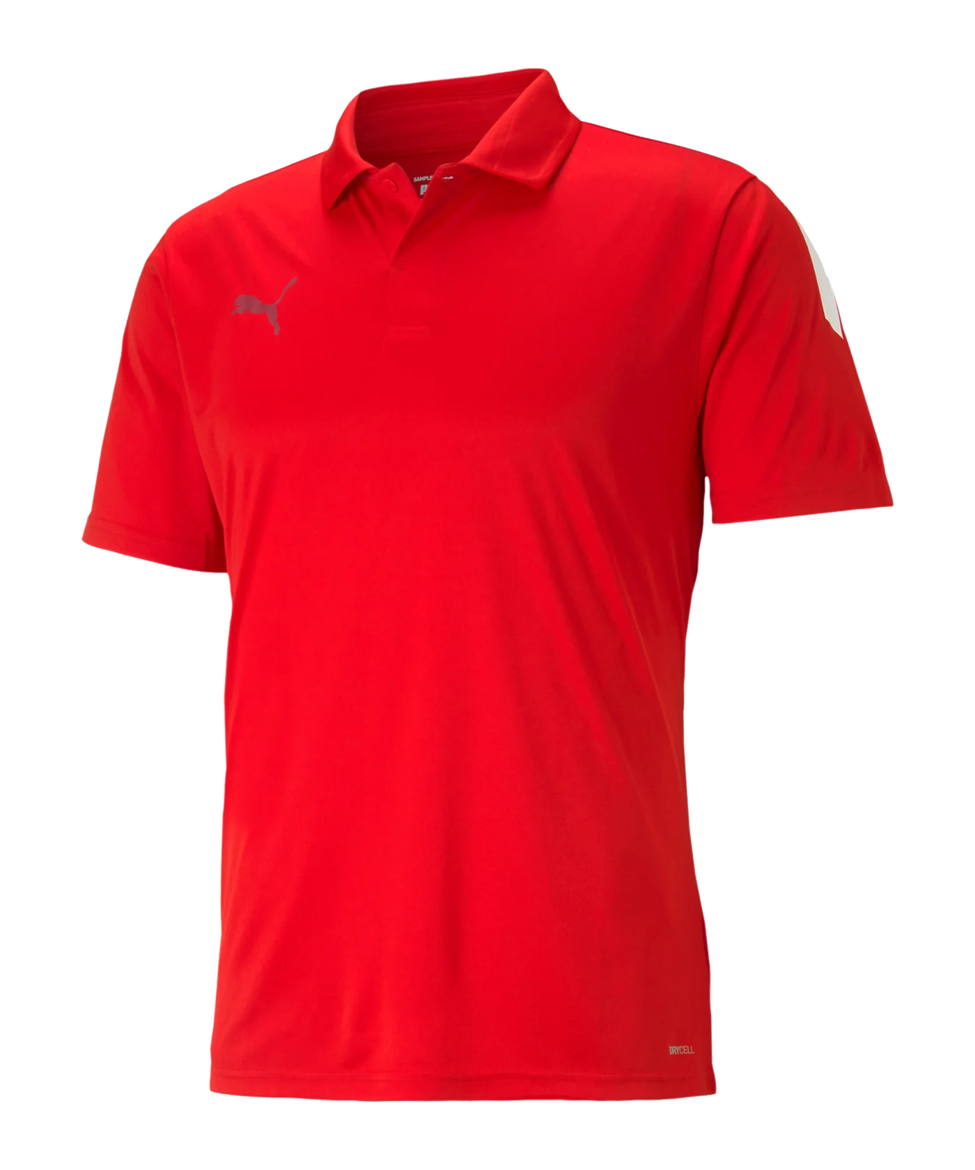 PUMA teamLIGA Sideline Polo Rot Weiss F01